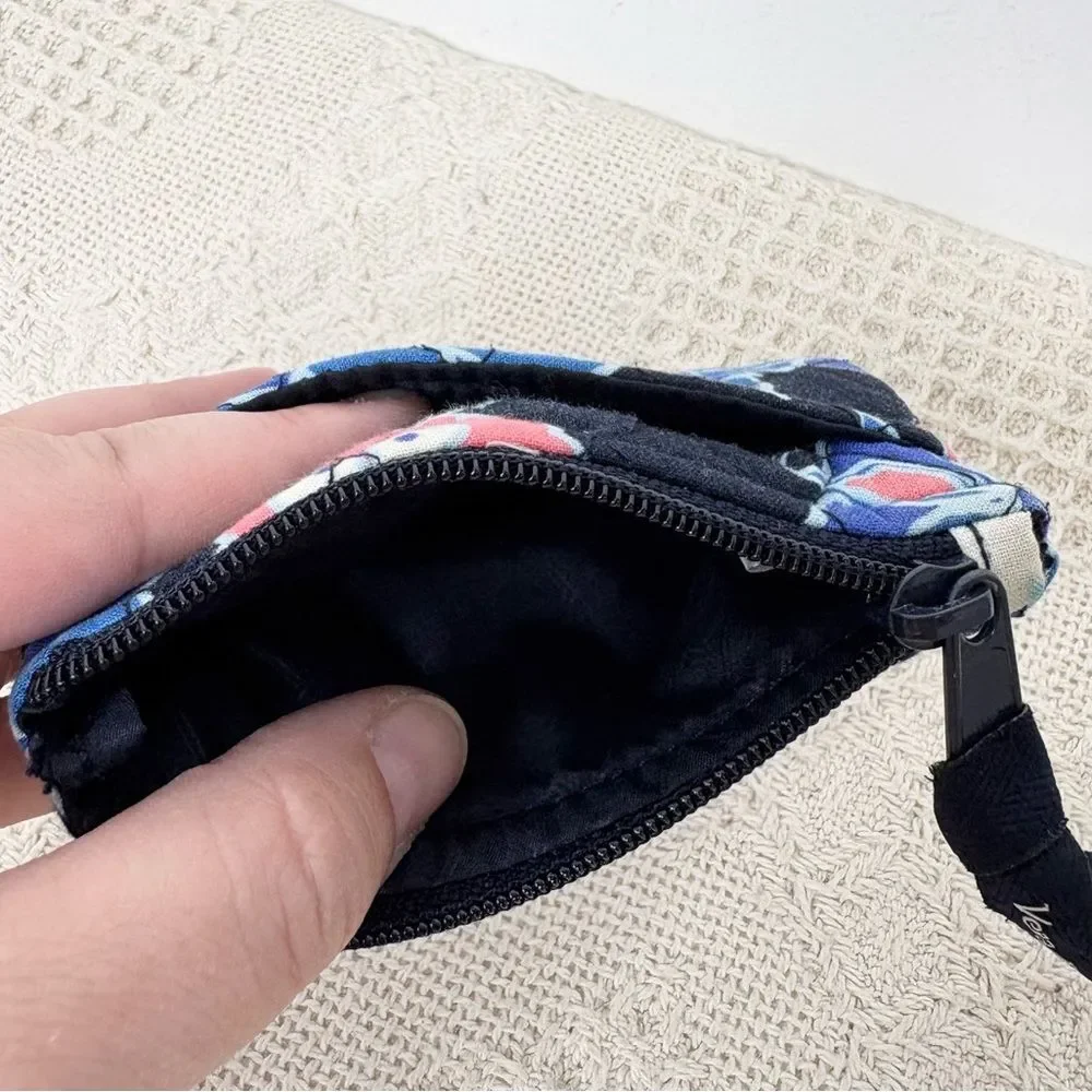 Vera Bradley Lotus Flower Swirl Coin Purse Card Case Wallet